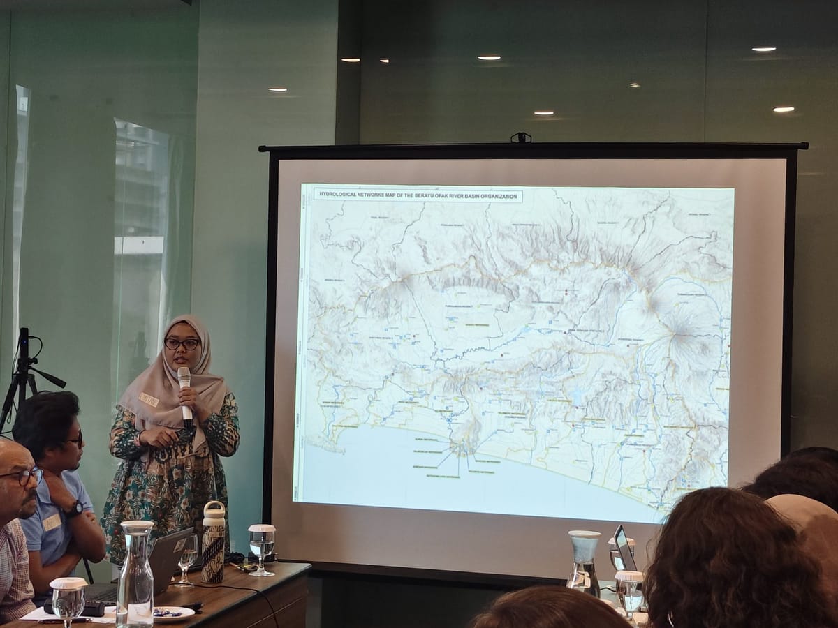 Hydrological networks map of the Serayu Opak River Basin Organization