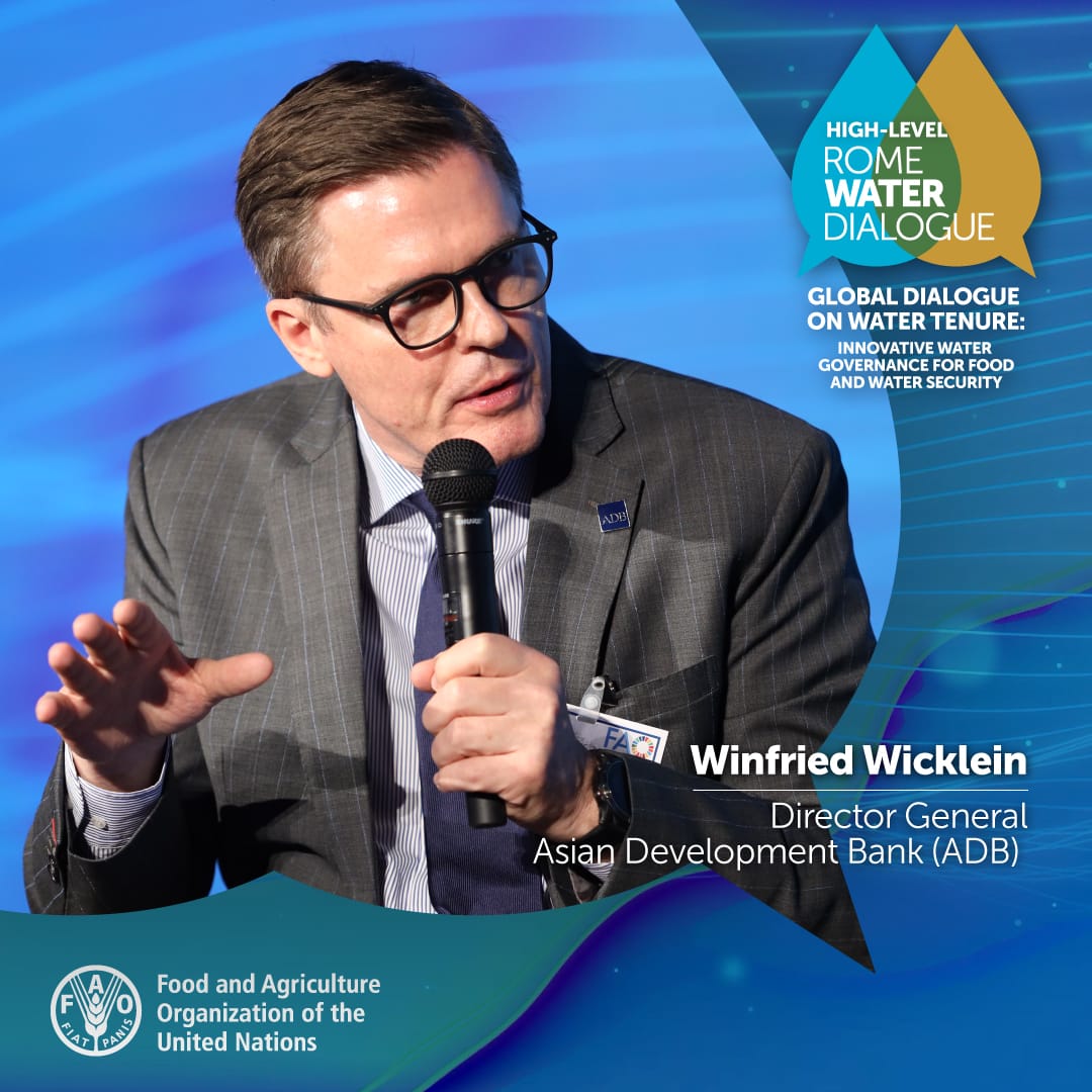 Winfried Wicklein, Director General, Asian Development Bank